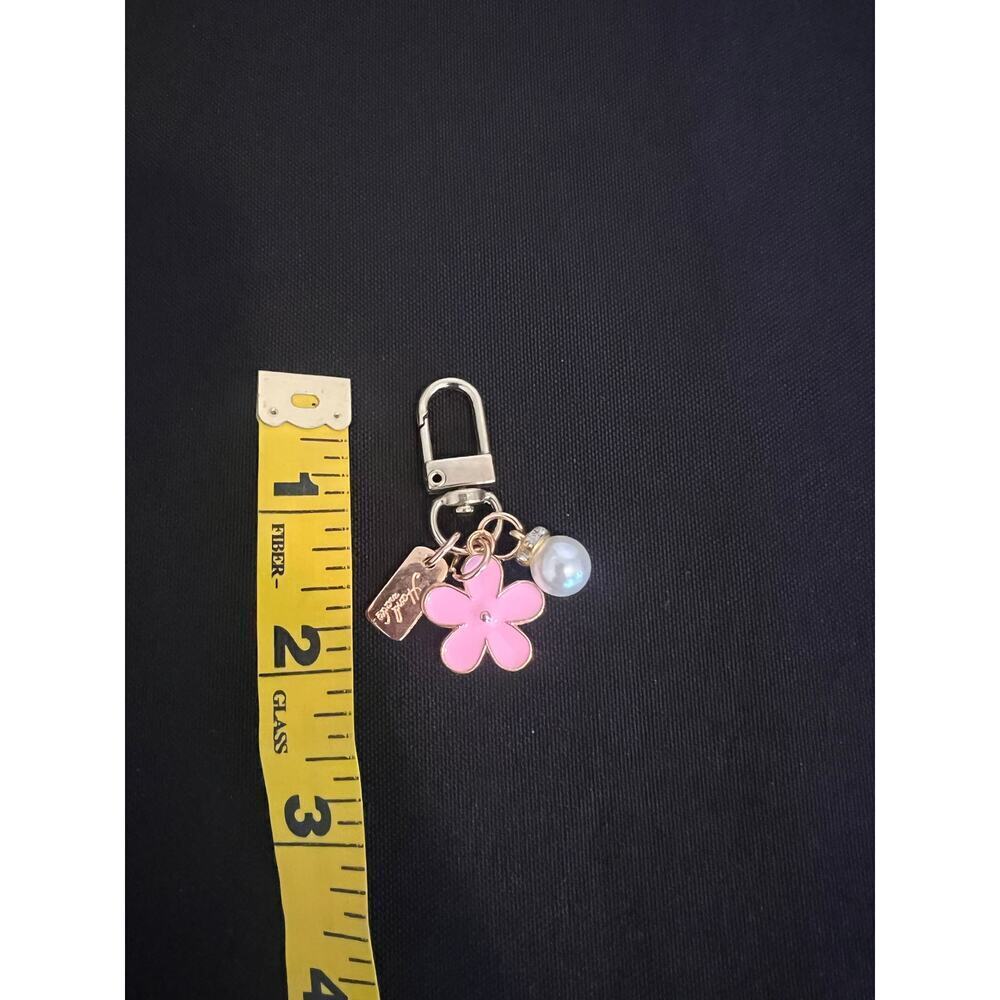 PURSE BAG BACKPACK HAND BAG CHARM DAISY FLOWER PEARL GOLD HARDWARE HAND MADE - Picture 4 of 5